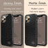 Dark Leopard Custom Curly Initials iPhone Case - Vertical